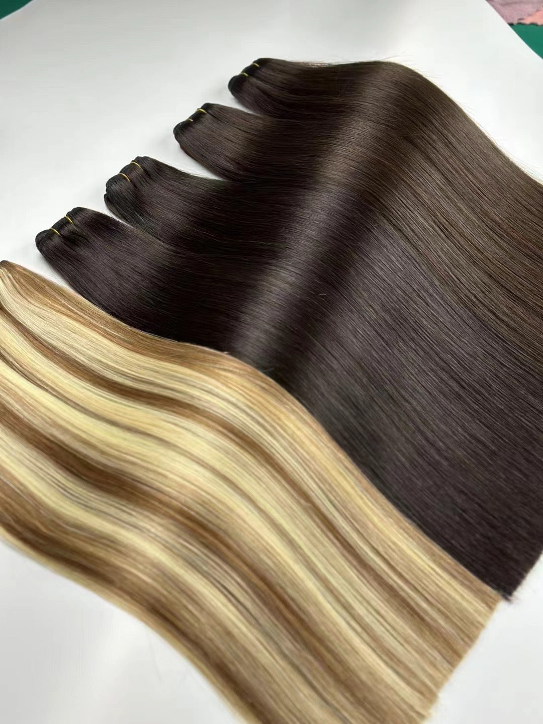 Machine weft hair extension